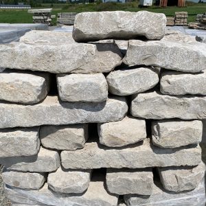 8" Snapped Gray Wall Stone Tumbled