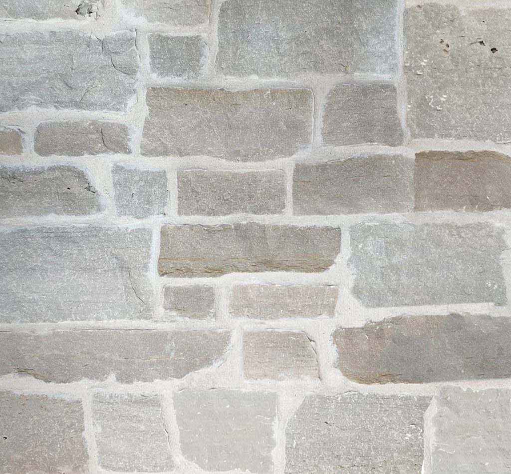 Stone Harbor Splitface and Baileys Splitface Gray with White Grout